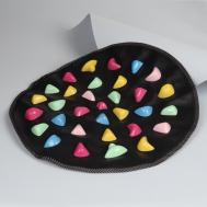 Массажный коврик, d=34 см, черный, разноцветный ONLITOP