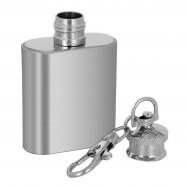Фляжка-брелок мастер к, 30 мл, подарочная, армейская, 1 oz, нержавеющая сталь, серебристая Мастер К