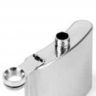 Фляжка мастер к, 150 мл, подарочная, армейская, 5 oz, нержавеющая сталь, черебристая Мастер К