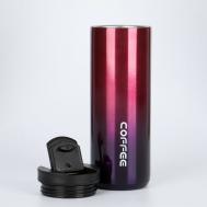 Термокружка, 500 мл, coffee, сохраняет тепло 8 ч, розовая Мастер К