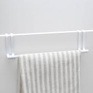 Держатель для полотенец на дверцу, белый NO BRAND