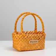 Корзина плетеная (секвойя), 24×14.5×9/25 см, натуральный NO BRAND