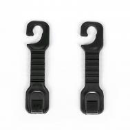 Вешалка-крючок на подголовник в авто, черный, набор 2 шт NO BRAND