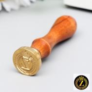 Печать для сургуча с деревянной ручкой NO BRAND