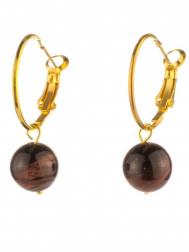 Серьги Бусики-Колечки