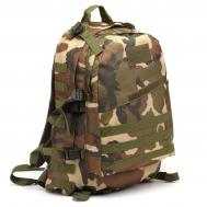 Рюкзак тактический туристический storm tactic, 40 л, с карманами, расцветка мультикам, зеленый/коричневый Мастер К