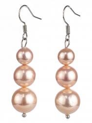 Серьги жемчуг Бусики-Колечки