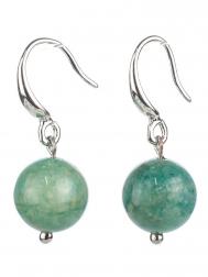 Серьги Бусики-Колечки