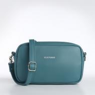 Сумка женская через плечо , маленький размер, цвет голубой Textura