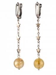 Серьги Бусики-Колечки