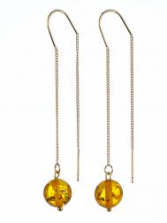 Серьги Бусики-Колечки