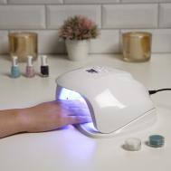 Лампа для маникюра luazon luf-02, uv/led, 36 диодов, 54 вт, таймер, 220 в, белая Luazon Home