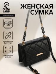 Сумка женская на магните, цвет черный NO BRAND