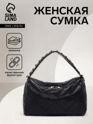 Сумка женская на молнии, цвет черный NO BRAND