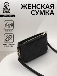 Сумка женская на молнии, цвет черный NO BRAND