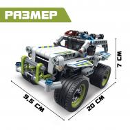 Конструктор полицейский внедорожник  техно, инерционный, 185 деталей, 6+ UNICON