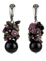 Серьги Бусики-Колечки