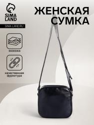 Сумка женская на молнии, цвет черный NO BRAND