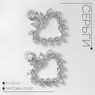 Серьги со стразами QF