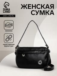 Сумка женская на молнии, цвет черный NO BRAND