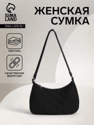 Сумка женская на молнии, цвет черный NO BRAND