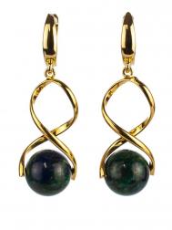 Серьги Бусики-Колечки