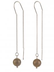 Серьги Бусики-Колечки