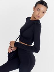 Джемпер женский для занятий спортом черный Mark Formelle