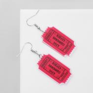 Серьги акриловые QF