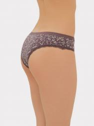 Трусы женские слипы фиолетовые с веточками Mark Formelle