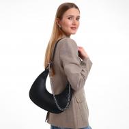 Сумка женская на молнии , средний размер, цвет черный Textura