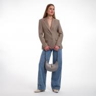 Сумка женская на молнии , маленький размер, цвет серый Textura