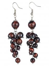 Серьги Бусики-Колечки