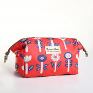 Косметичка на молнии, с подкладом, маленькая, с рисунком NO BRAND