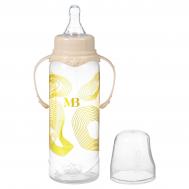 Бутылочка для кормления малыша m&b, от 3 мес., 250 мл цилиндр, с ручками Mum&Baby