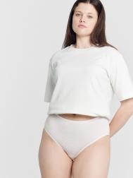 Трусы женские макси белые с мелким узором Mark Formelle