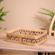 Корзинка плетеная, 30×23×8 см, бамбук NO BRAND