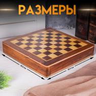 Шахматы магнитные, 25.5×25.5×4 см, дерево шишам NO BRAND