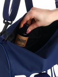 Сумка дорожная на молнии , с подкладкой, длинный ремень, маленький размер, синяя Textura