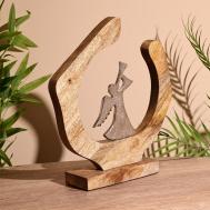 Сувенир интерьерный в деревянном кольце NO BRAND