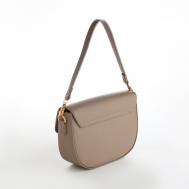 Сумка женская на клапане , маленький размер, цвет бежевый Textura