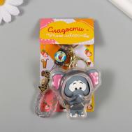 Брелок резина с карабином, ремешком NO BRAND