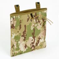 Подсумок тактический для сброса магазинов ак на пояс, 30×25 см, с системой molle, мультикам NO BRAND