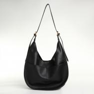 Сумка женская на магните , средний размер, цвет черный Textura