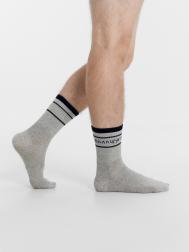 Носки мужские серые с рисунком в виде надписи Mark Formelle