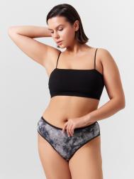 Трусы женские классические черные в технике тай-дай Mark Formelle