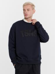 Свитшот мужской синий с печатью Mark Formelle