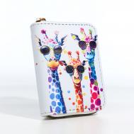 Кошелек на молнии, цвет белый NO BRAND