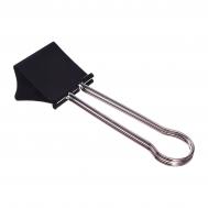 Зажим для бумаг черный 60 мм большой 20×6×4.5 см в пакете Calligrata