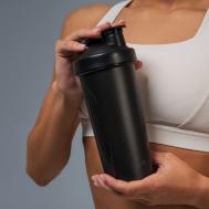 Шейкер для спортивного питания , 600 мл, цвет черный ONLYTOP
